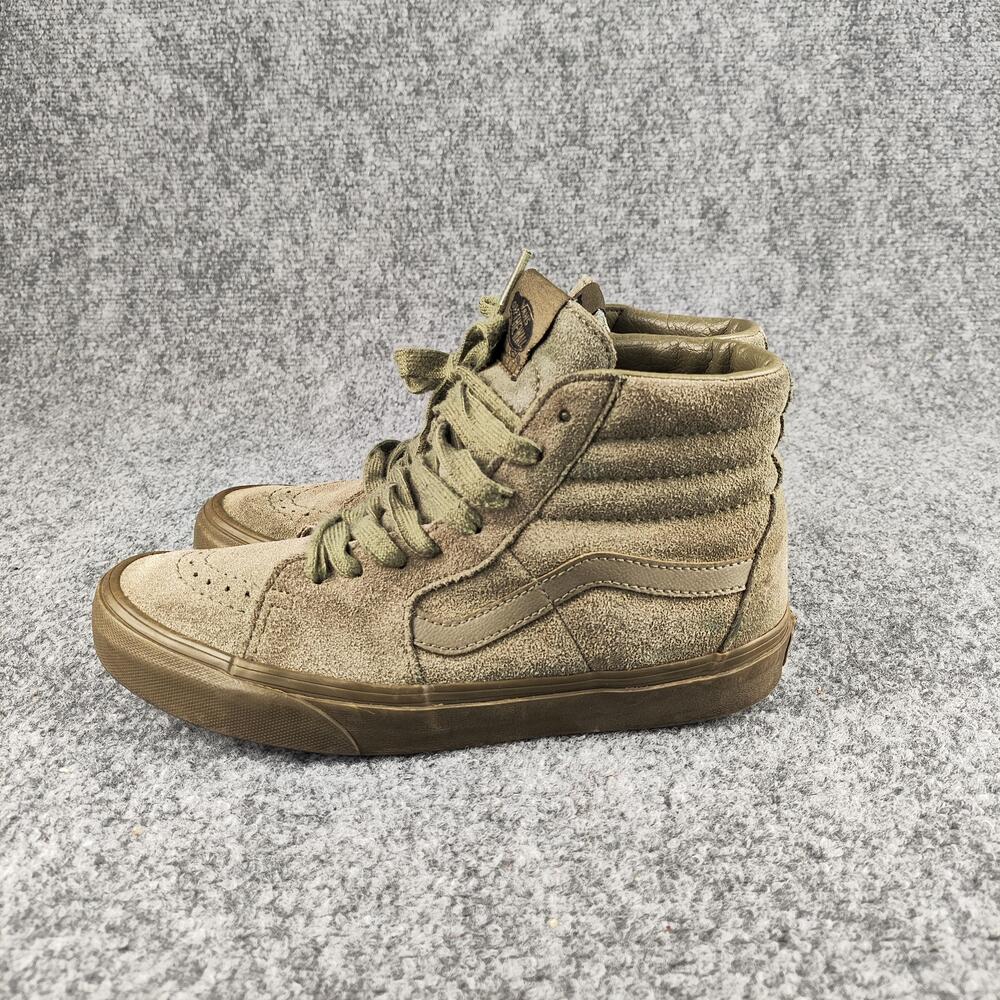 Vans Sk8-Hi Shoes Mens Size 5 Green Suede High Top Skate Sneakers Casual